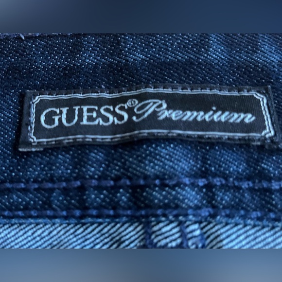 Guess Premium Dark blue Daredevil Skinny Jeans with crystal-like details. - Picture 6 of 10